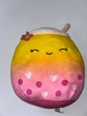 Kellytoy Pink Gradient Plush Drink Pillow